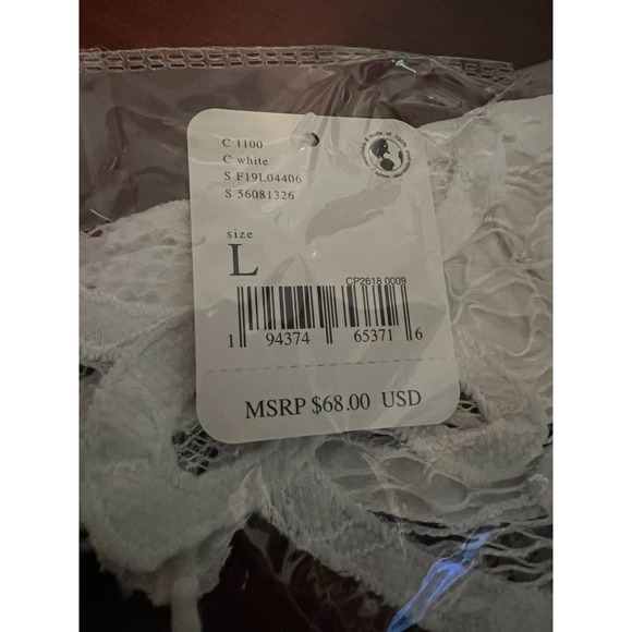 NWT Intimately Free People Women's Adella Ruffle Cami Top White Size L - Picture 7 of 8